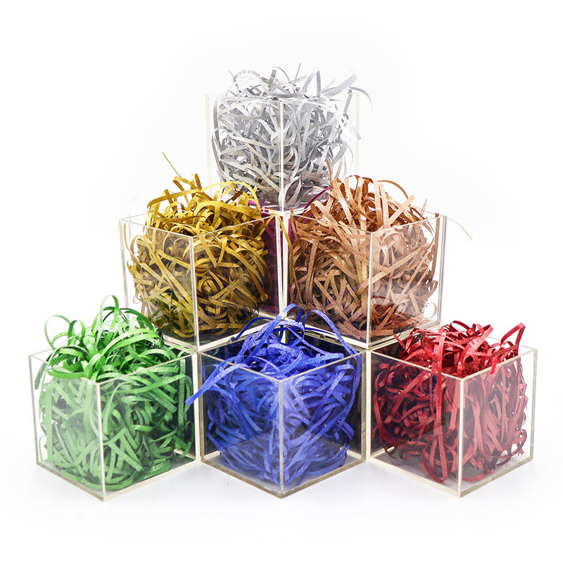 Wholesale best price newly style color colorful shredded paper Crepe paper shreds Lafite grass