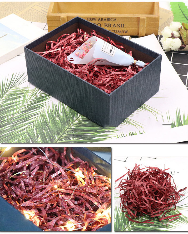 Wholesale best price newly style color colorful shredded paper Crepe paper shreds Lafite grass