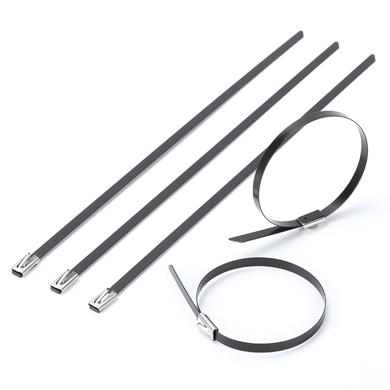 Custom 201 304 316 Stainless steel cable zip ties ball self-locking metal cable ties