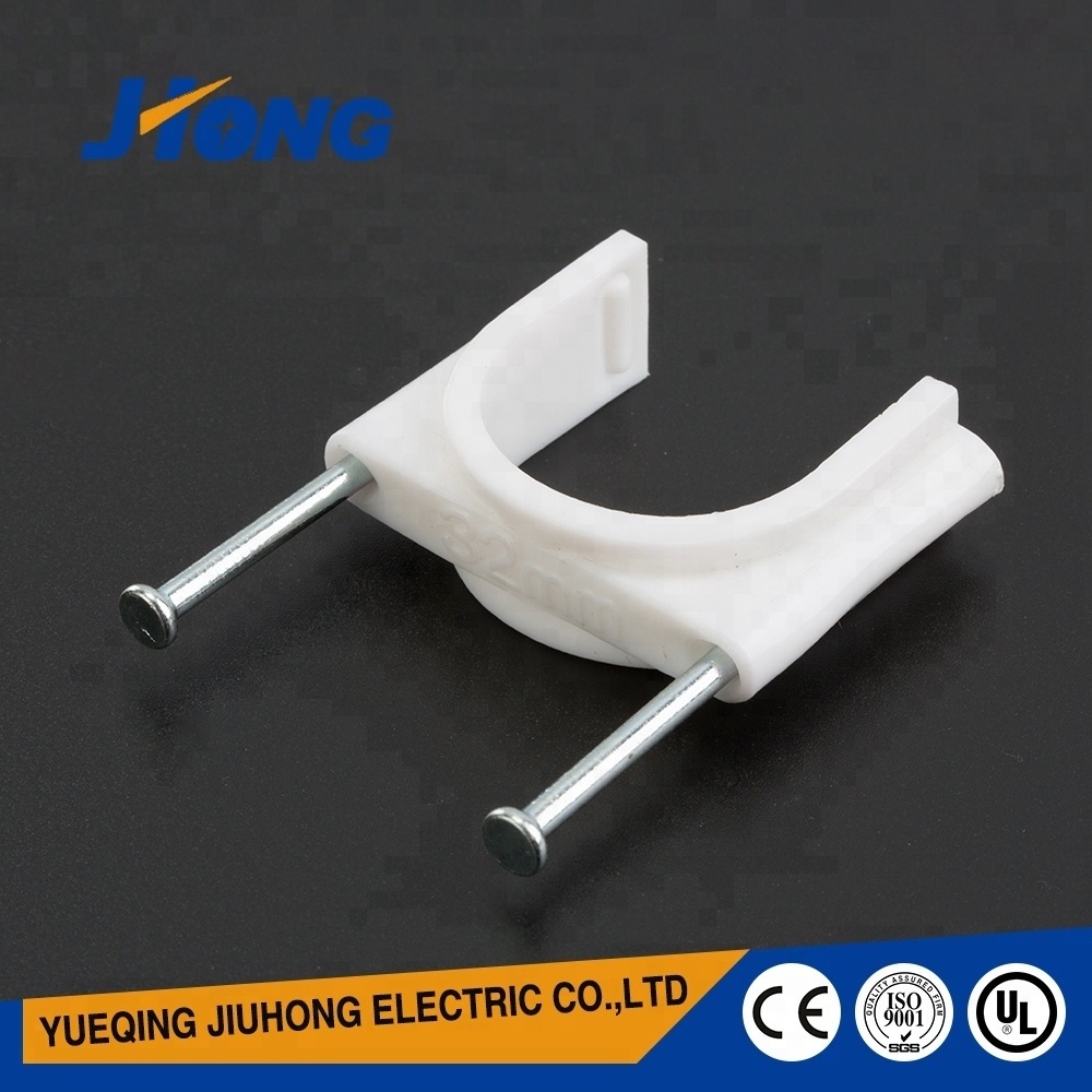 Customized wiring accessories plastic box cable adhesive wire nail cable clip