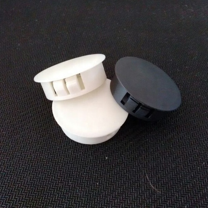 White Black Plastic Round Design Door Window Wardrobe Table Leg Protector Hole Stopper Mounting Hole Plugs