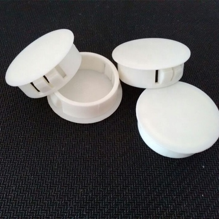 White Black Plastic Round Design Door Window Wardrobe Table Leg Protector Hole Stopper Mounting Hole Plugs