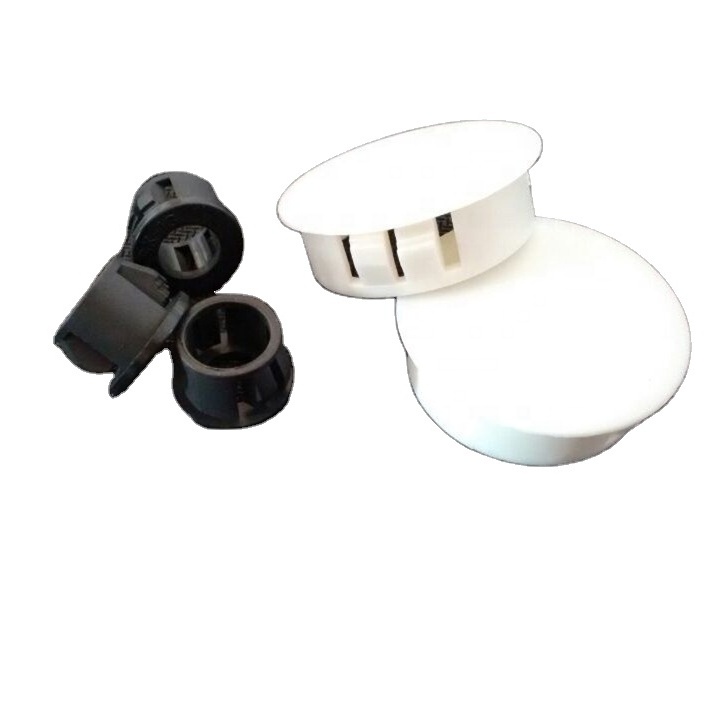 White Black Plastic Round Design Door Window Wardrobe Table Leg Protector Hole Stopper Mounting Hole Plugs