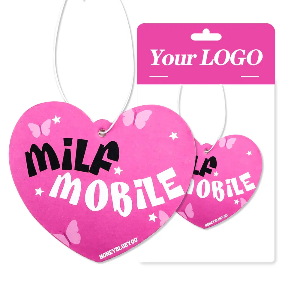 Personalised cleaning fragrance car vehicle air freshener scents logo with packaging