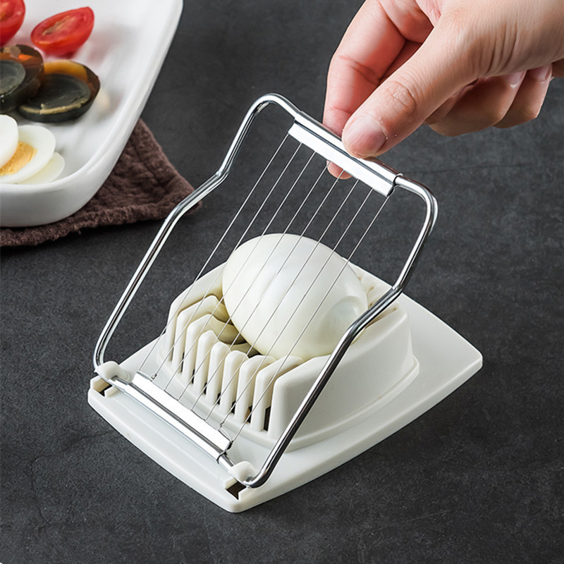 2 In 1 Multifunction Stainless Steel  Wire Accessories Kitchen  Boiled Egg Tool Fruit Cutter Boiled Egg slicer cutter