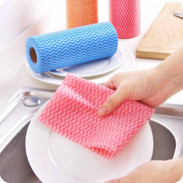 Woodpulp Roll Dish Rag Cloth Pack Kitchen Cleaning Towels Disposable Nonwoven Cleaning Cloth