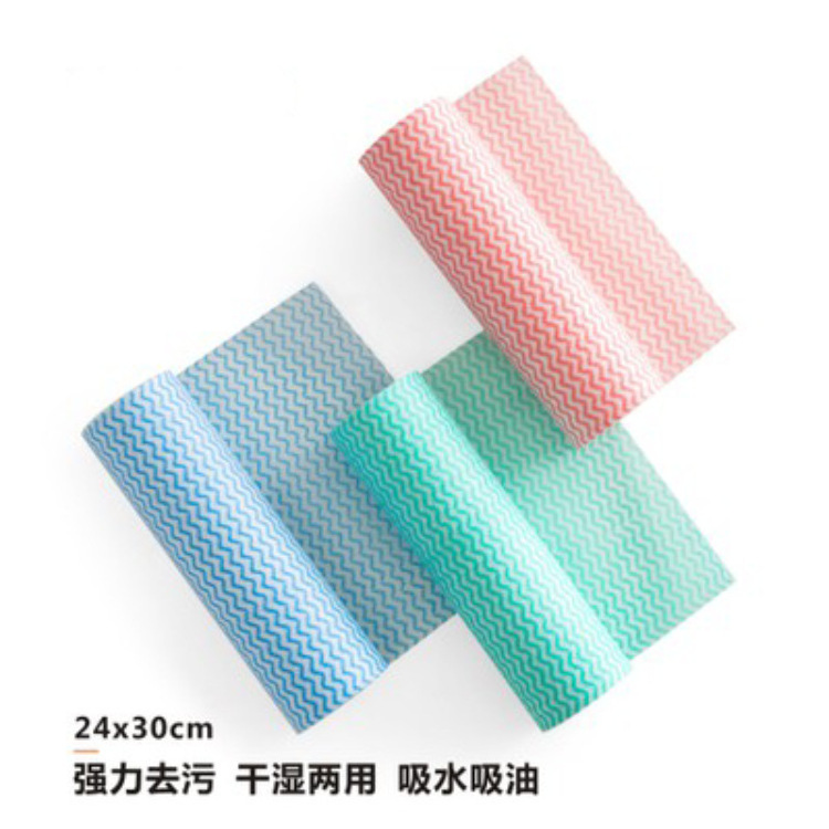 Woodpulp Roll Dish Rag Cloth Pack Kitchen Cleaning Towels Disposable Nonwoven Cleaning Cloth