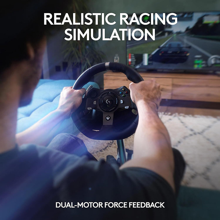 Simulador Volante Hall Pedals Dual-motor Feedback Driving Force  Racing Set Logitech G920 Racing Steering Wheel for XBox PC