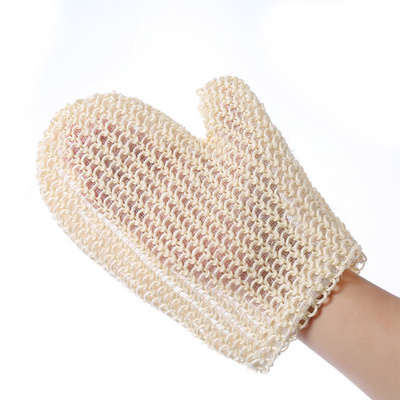 Wholesale 100% Natural Exfoliating Sisal Fiber Bath Glove Mitts Mitten Bath Scrubber Remove Dead Skin Exfoliating gloves