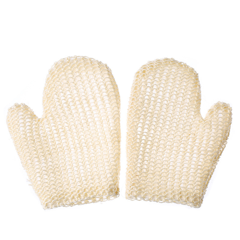 Wholesale 100% Natural Exfoliating Sisal Fiber Bath Glove Mitts Mitten Bath Scrubber Remove Dead Skin Exfoliating gloves