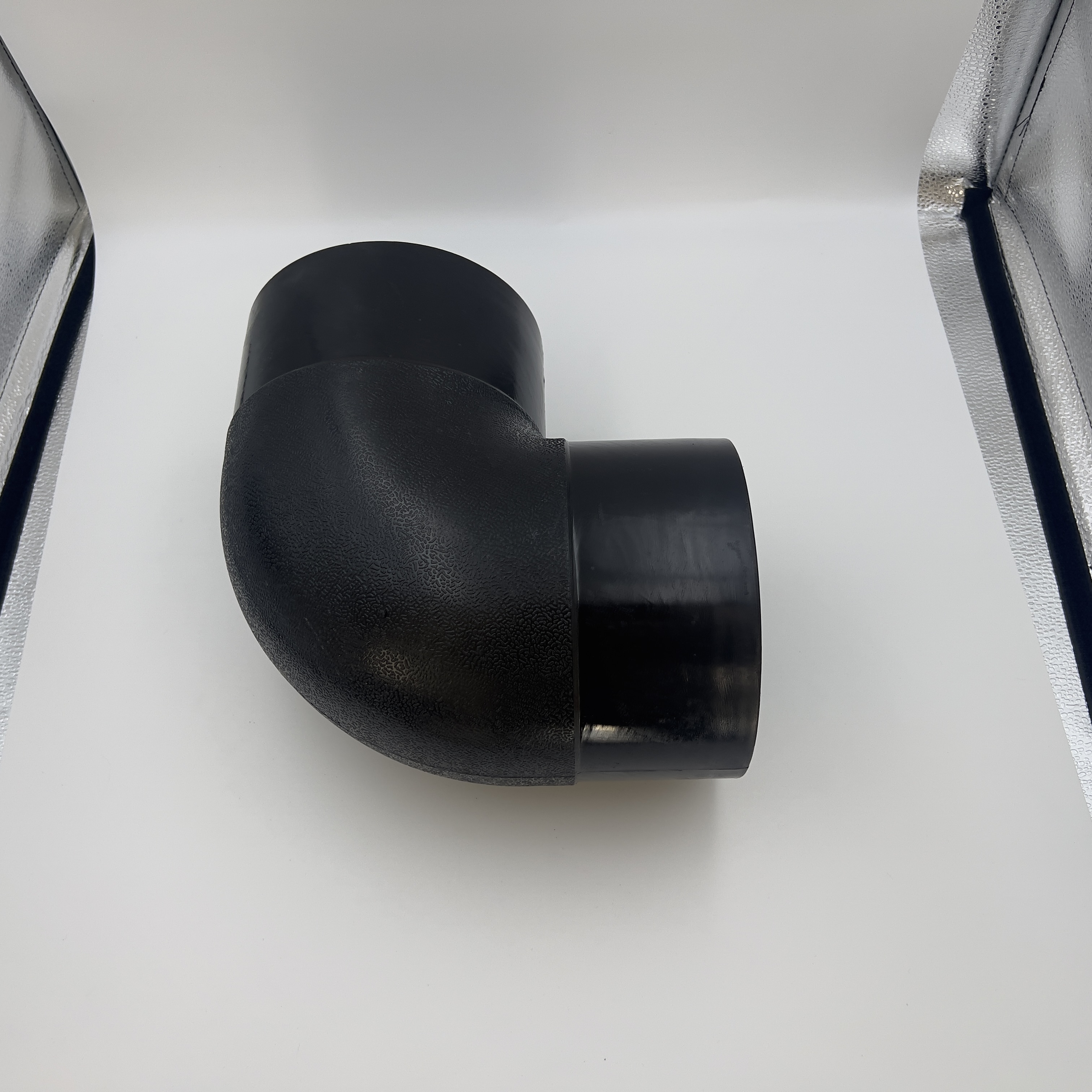 110mm HDPE elbow Butt Fittings low price PN16 90-Degree connector pipe fittings hdpe