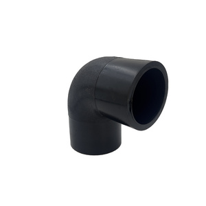 110mm HDPE elbow Butt Fittings low price PN16 90-Degree connector pipe fittings hdpe