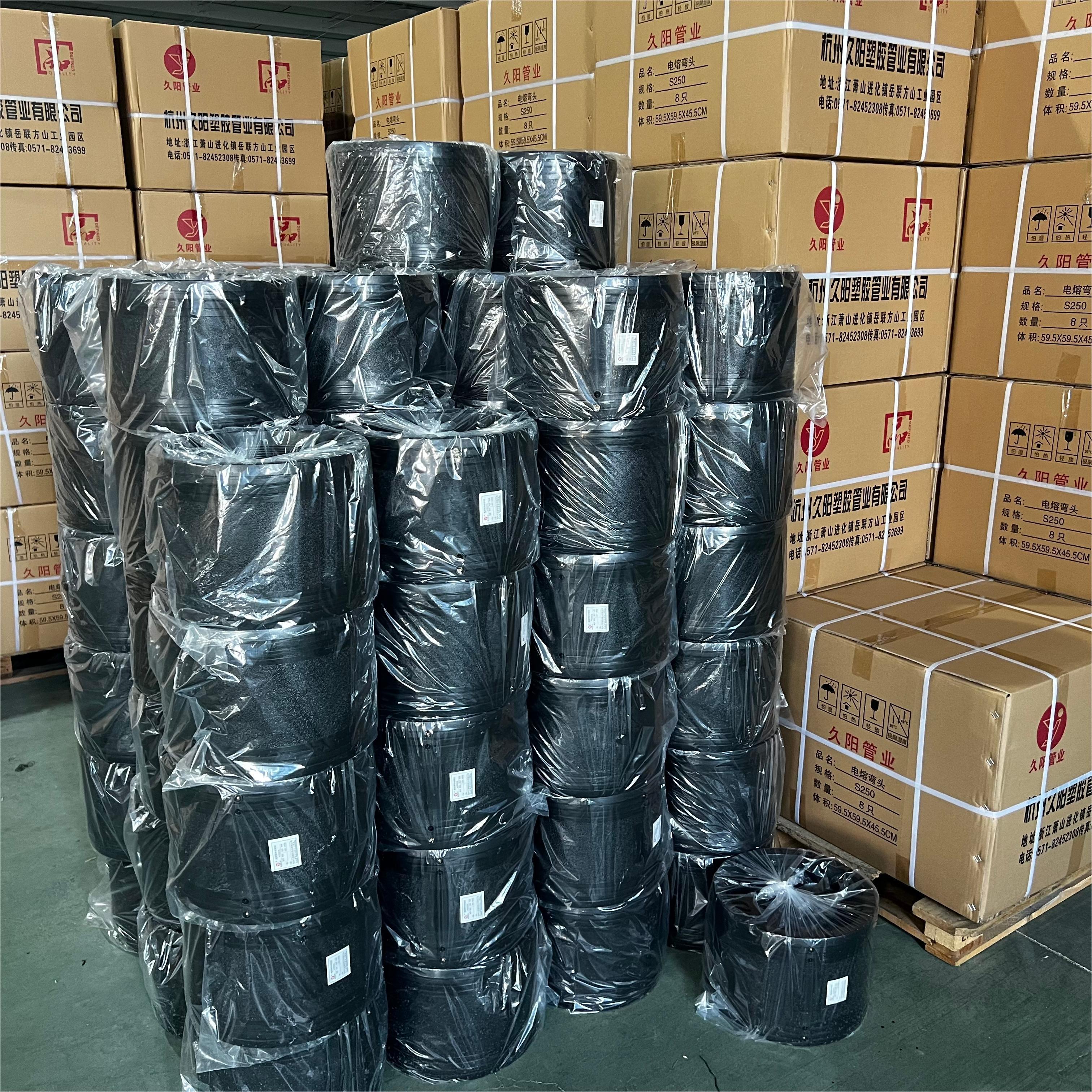 JY high pressure Electro fusion hdpe pipe fittings 250mm pipe connector pipe fittings hdpe