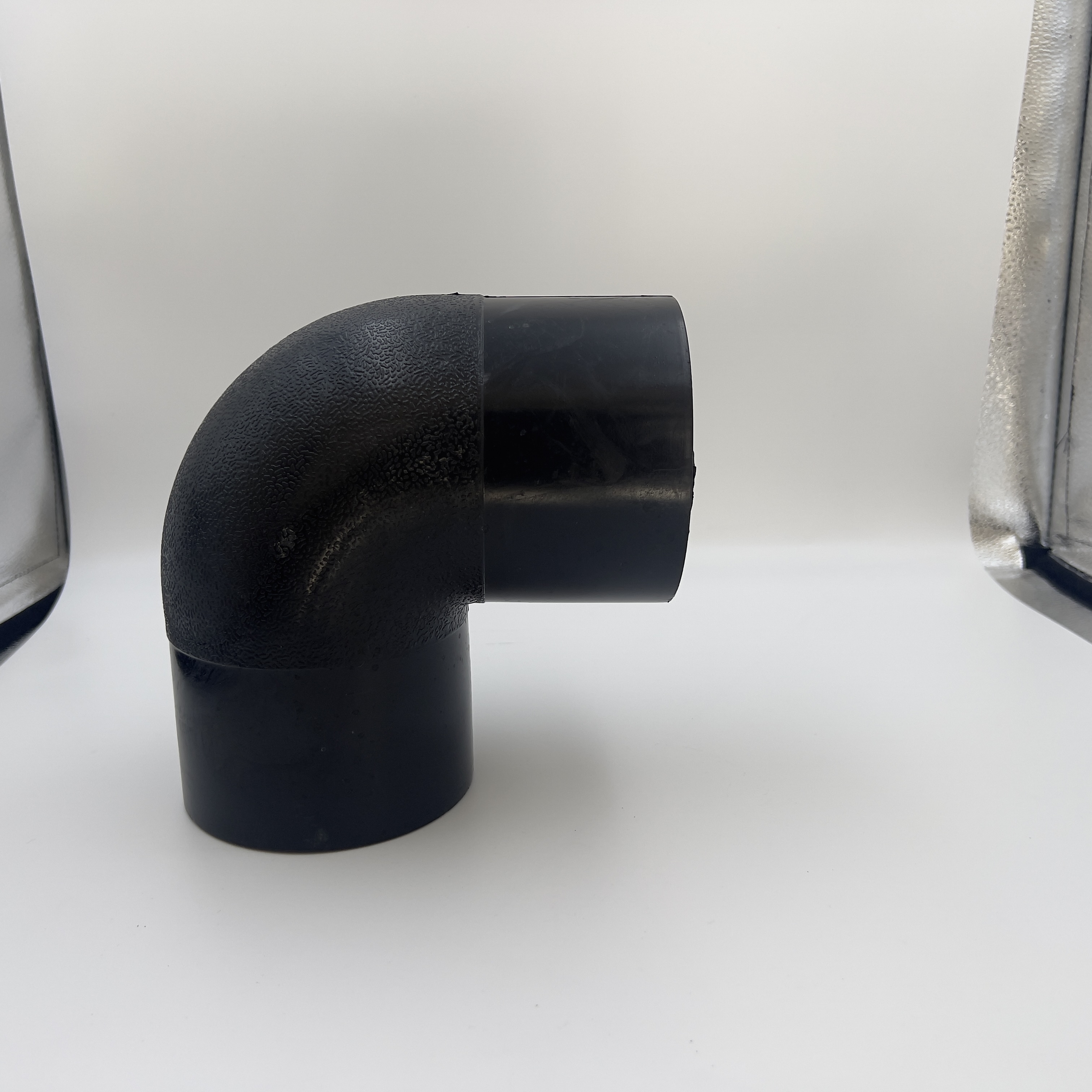 110mm HDPE elbow Butt Fittings low price PN16 90-Degree connector pipe fittings hdpe