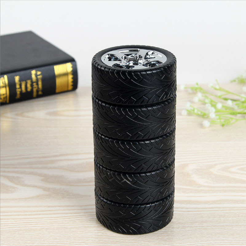 2023 3D Cool Black Tyre Tire Shaped Gifts creative coffee insulated cups water tea stainless steel cup Designed for Car Lovers