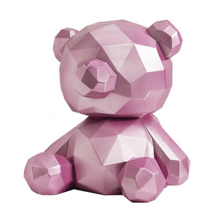 2022 new geometric violent bear piggy bank super large capacity only can not enter the piggy bank