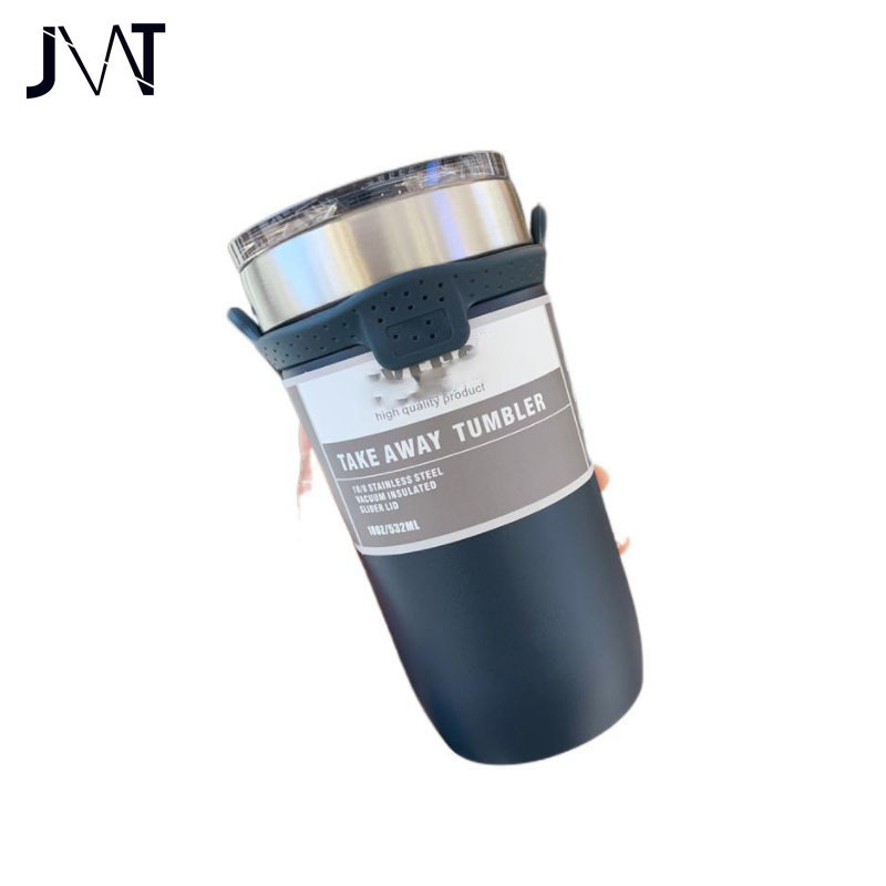 JWT 304 Stainless Steel Water Bottle High Quality Large Capacity Fashion Coffee Cup Couple Portable Vacuum Bottle