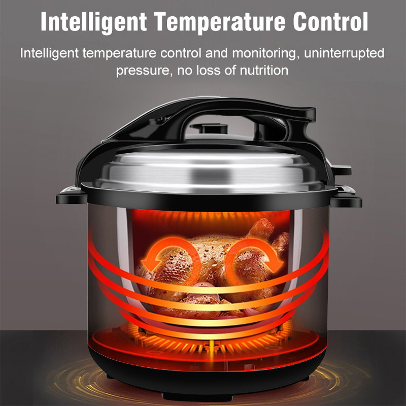 Multifunction Electric Pressure Cookers Soup Porridge Rice Heating Meal Heater Kitchen 6L Intelligent Pressure Cooker for Home