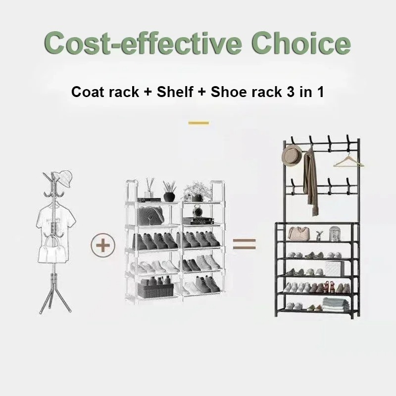 Clothes Hanger Multi-ayer Shoe Rack Doorway Hangers Shoe Shelf Coat Rack Storage Clothing Indoor Storage Furniture Hat Hangers