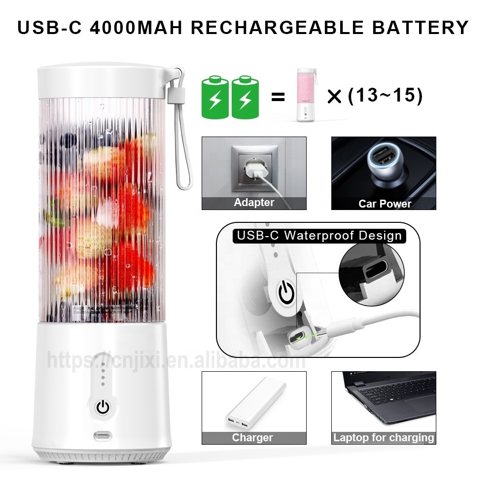 Portable USB Electric Fruit Juicer Handheld Smoothie Maker Blender Stirring Rechargeable Mini Food Processor Juice Cup