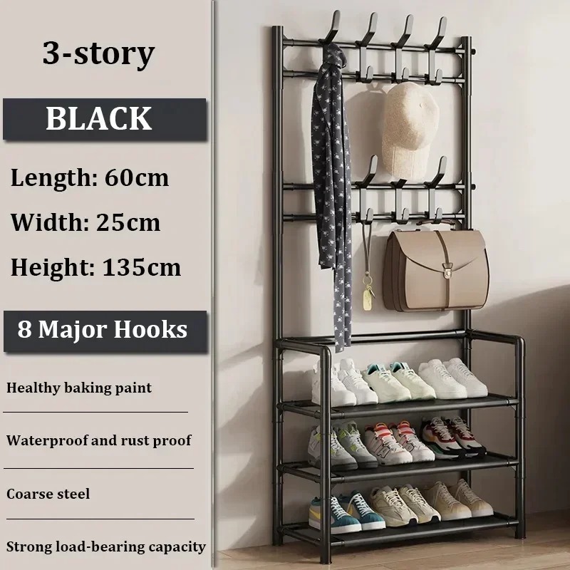 Clothes Hanger Multi-ayer Shoe Rack Doorway Hangers Shoe Shelf Coat Rack Storage Clothing Indoor Storage Furniture Hat Hangers