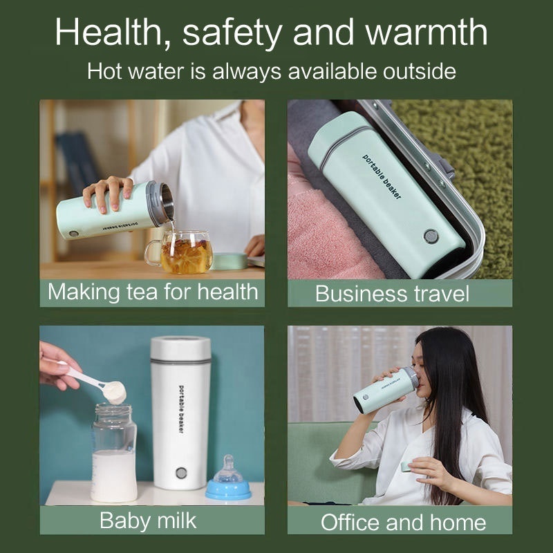 12V/24V/110V/220V Portable Electric Water Kettle Car Household Travel Small Electric Heat Cup Boil Water Coffee Electric Kettle