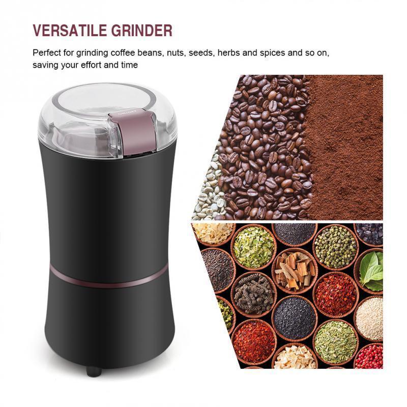 150W High Quality Portable Coffee Grinder Electric Beans Grinder Mini Electric Burr Grinder Mill Herbs Nuts For Home Office