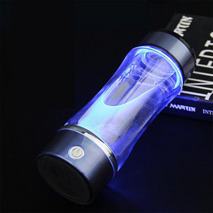 Portable 420 ml rechargeable USB hydrogen rich electrolyzer glass cup ORP hydrogen alkaline H2 water machine