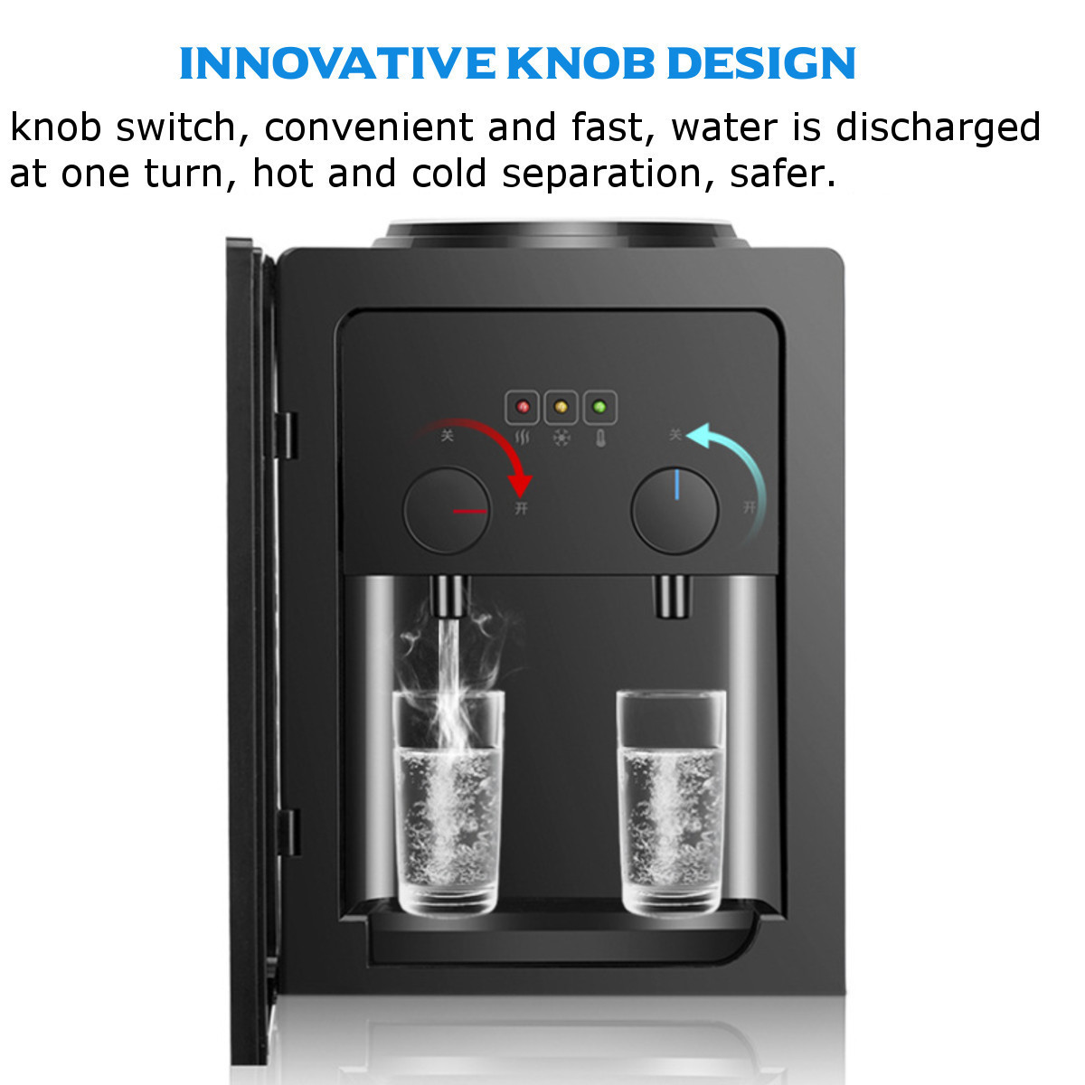 Household and commercial vertical electric water dispenser desktop hot and cold water cooler heater office coffee maker