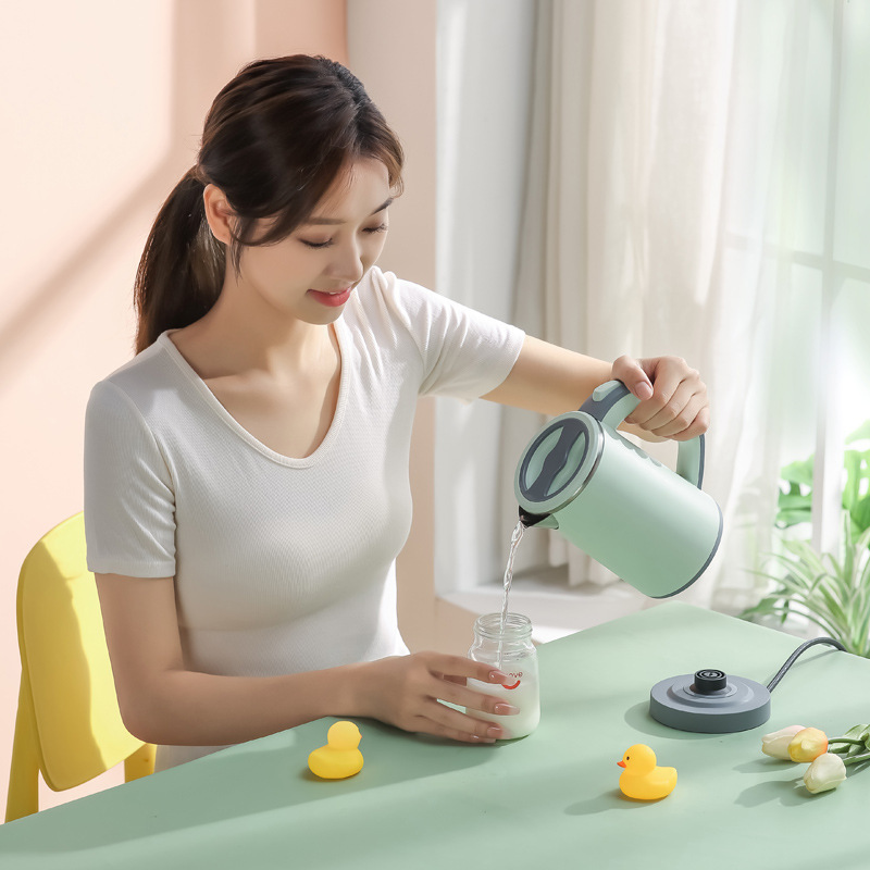 800ML Mini Electric Kettle Small Capacity 304 Stainless Steel Teapot Hotel Dormitory Kettle Portable Travel Boil Water Pot 220V