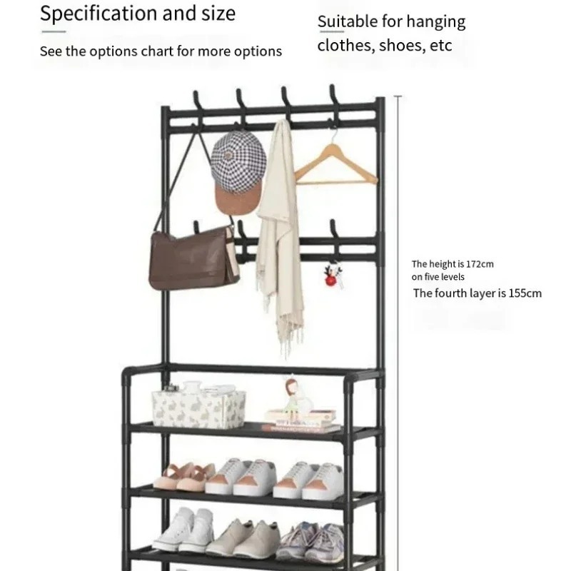 Clothes Hanger Multi-ayer Shoe Rack Doorway Hangers Shoe Shelf Coat Rack Storage Clothing Indoor Storage Furniture Hat Hangers