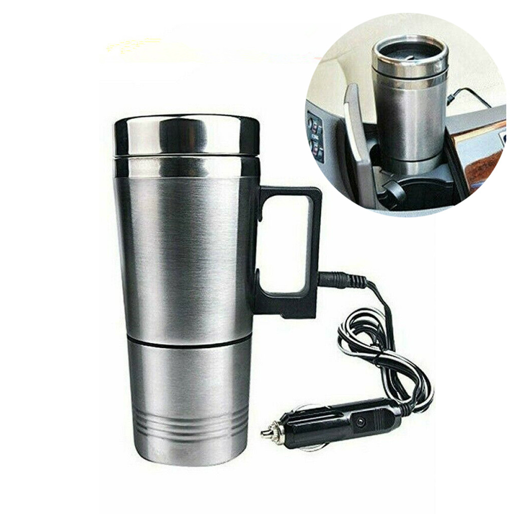 New Car Heating Cup 12/24V Water Heater Kettle Electric Kettle Coffee Tea Boiling Heated Mug Water Heater Travel kettle For Car