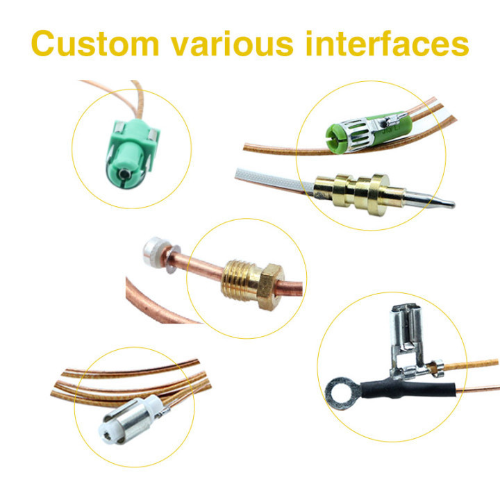 JIALI Gas Fireplace Universal Thermocouple Kit for BBQ Grill Fire Pit Heater Type k Thermocouple