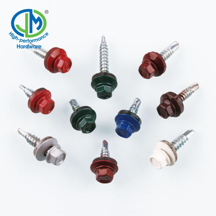 Roofing Screws Hex Sems Screws Oem With Epdm Washer