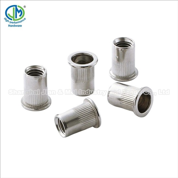 JM Standard Rivet Nut M4 M5 M6 M8 In Stock Flat Head Countersunk Head Riveted Nuts