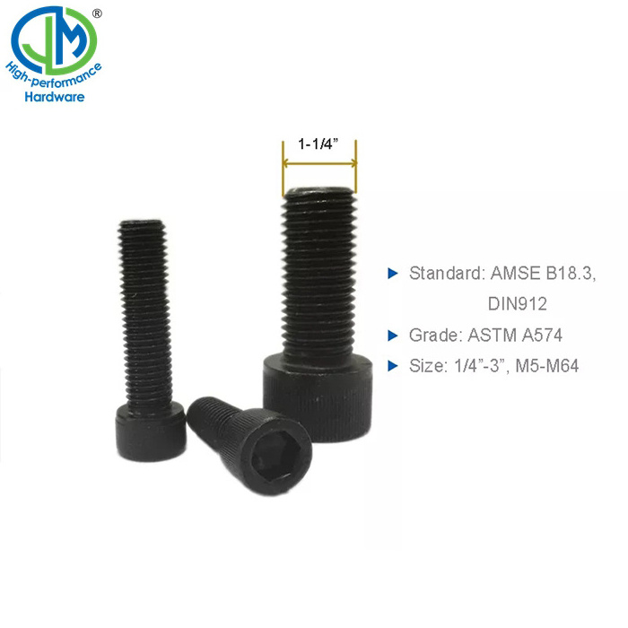 ASTM A574 hex socket cap head screw bolt