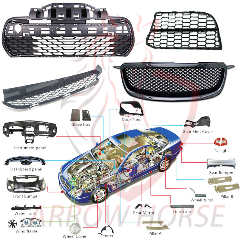 Automobile Body System Car Grills Front Bumper Mesh Grille Kit For JAC J2 J3 J4 J5 J7 J8 js4