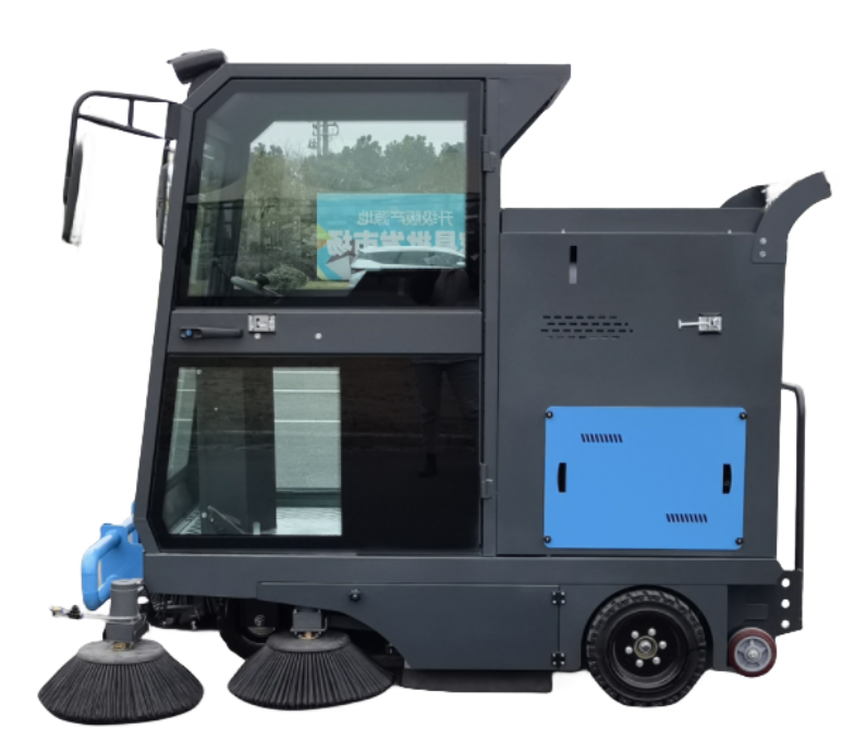 Ride-on Cleaning Commercial Industrial Electric Power Vacuum Street Road Sweeper Blue 100AH