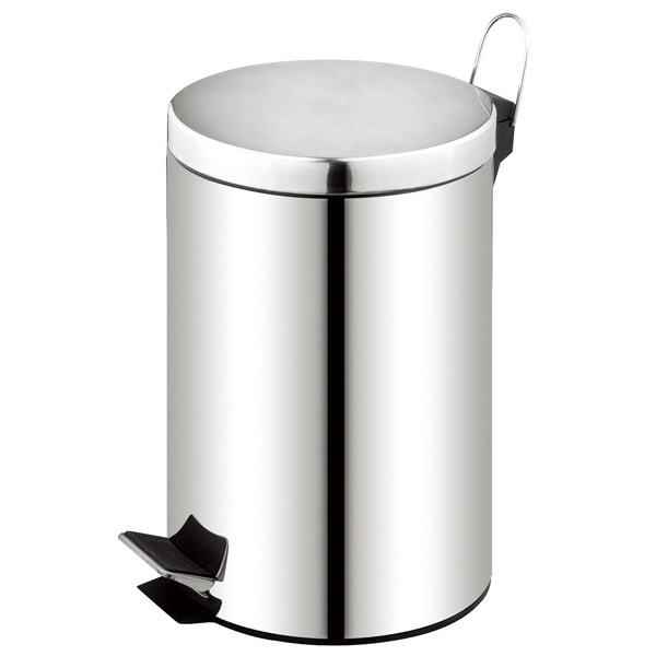 Manufacturer wholesale household foot pedal rubbish bin stainless steel trash can