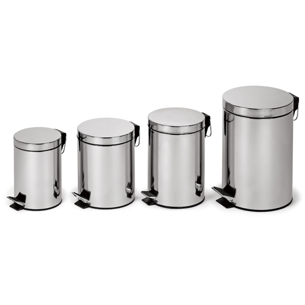 Manufacturer wholesale household foot pedal rubbish bin stainless steel trash can