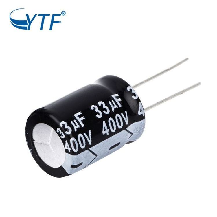 High Reliability Long Life Lamp Low Leakage Electrolytic Capacitors 400V 33uF