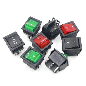 Yike Technology KCD4 Rocker Switch Button ON OFF 2 Position 4 Pins 6 Pins Electrical Equipment Light Power Switch 16A 250V AC