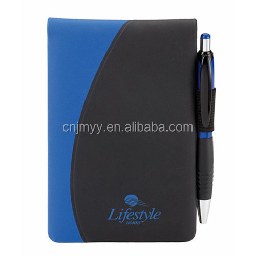 Wholesale Promotional Mini Business Card Pocket Notepad with Pen PU Notebook