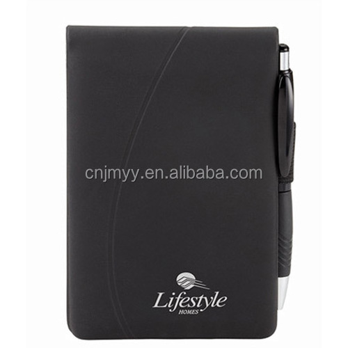 Wholesale Promotional Mini Business Card Pocket Notepad with Pen PU Notebook