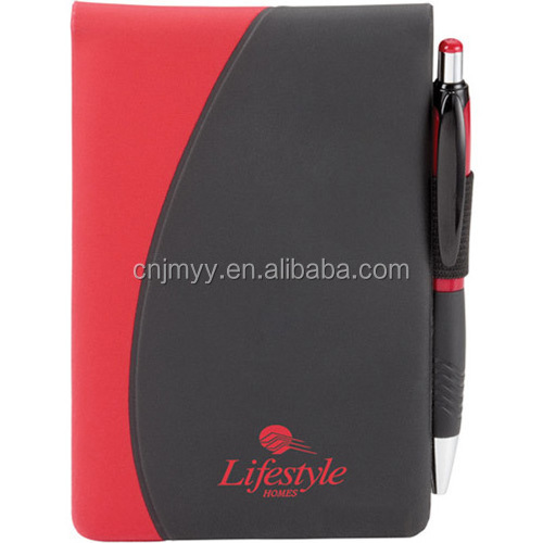 Wholesale Promotional Mini Business Card Pocket Notepad with Pen PU Notebook