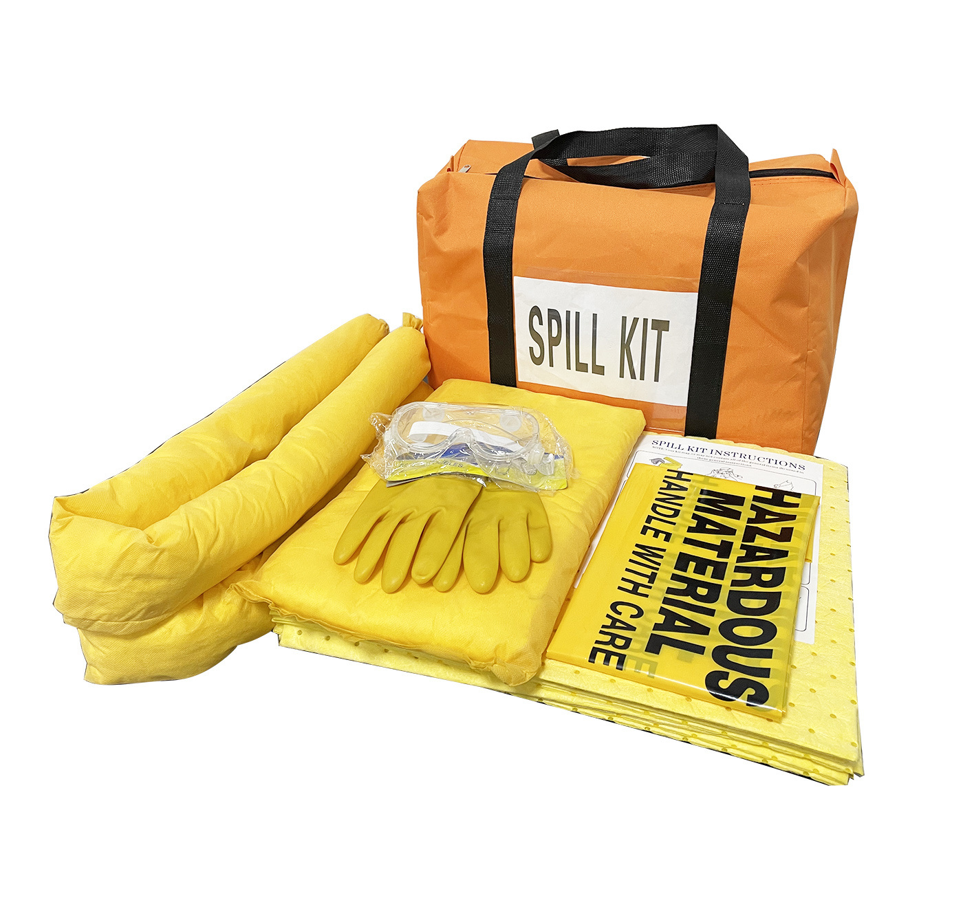 Factory Customizable 25L/30L Yellow Chemical Economy Portable Spill Kit