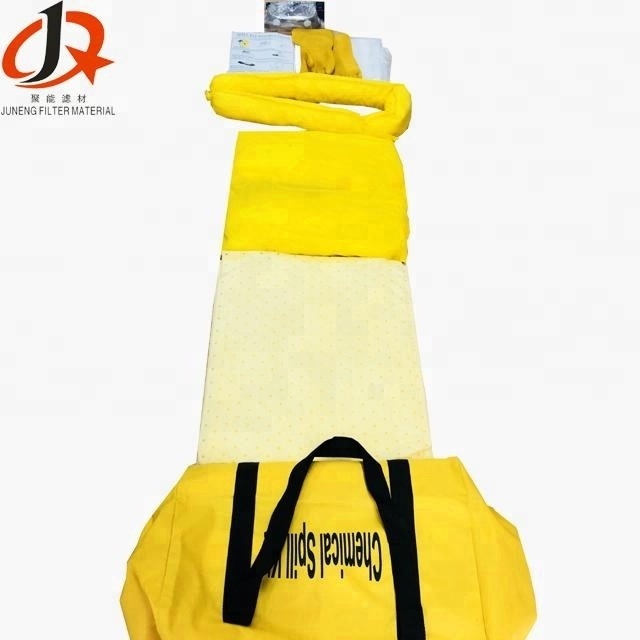 Factory Customizable 25L/30L Yellow Chemical Economy Portable Spill Kit