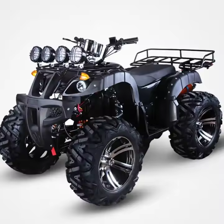 Gas Powered 4 Stroke Automatic Chain Drive Four Wheelers Off Road Quad ATV 125cc For Adults