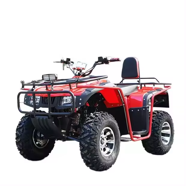 Gas Powered 4 Stroke Automatic Chain Drive Four Wheelers Off Road Quad ATV 125cc For Adults