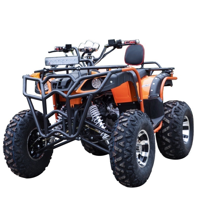 Gas Powered 4 Stroke Automatic Chain Drive Four Wheelers Off Road Quad ATV 125cc For Adults